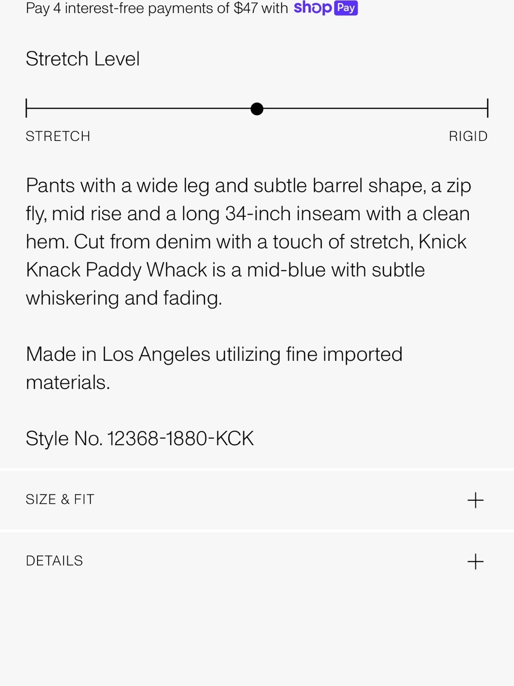 MOTHER Mid rise lasso Jeans in Knick knack paddy whack - Picture 4 of 9